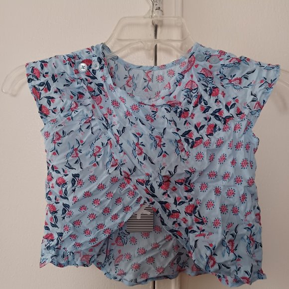 NEW Splendid Girl's Printed Layering Top Wrap Back- Size 5-6 - Picture 2 of 6